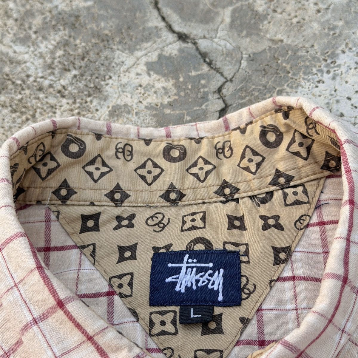 Stussy Vintage Stussy LV Louis Vuitton Monogram Button Ups Shirt Size US S / EU 44-46 / 1 - 7 Thumbnail