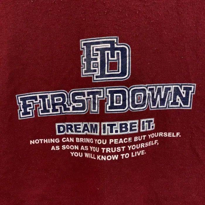 Vintage Vtg FIRST DOWN USA Outdoor Camping Red Dream Sweatshirt Size US XL / EU 56 / 4 - 3 Thumbnail