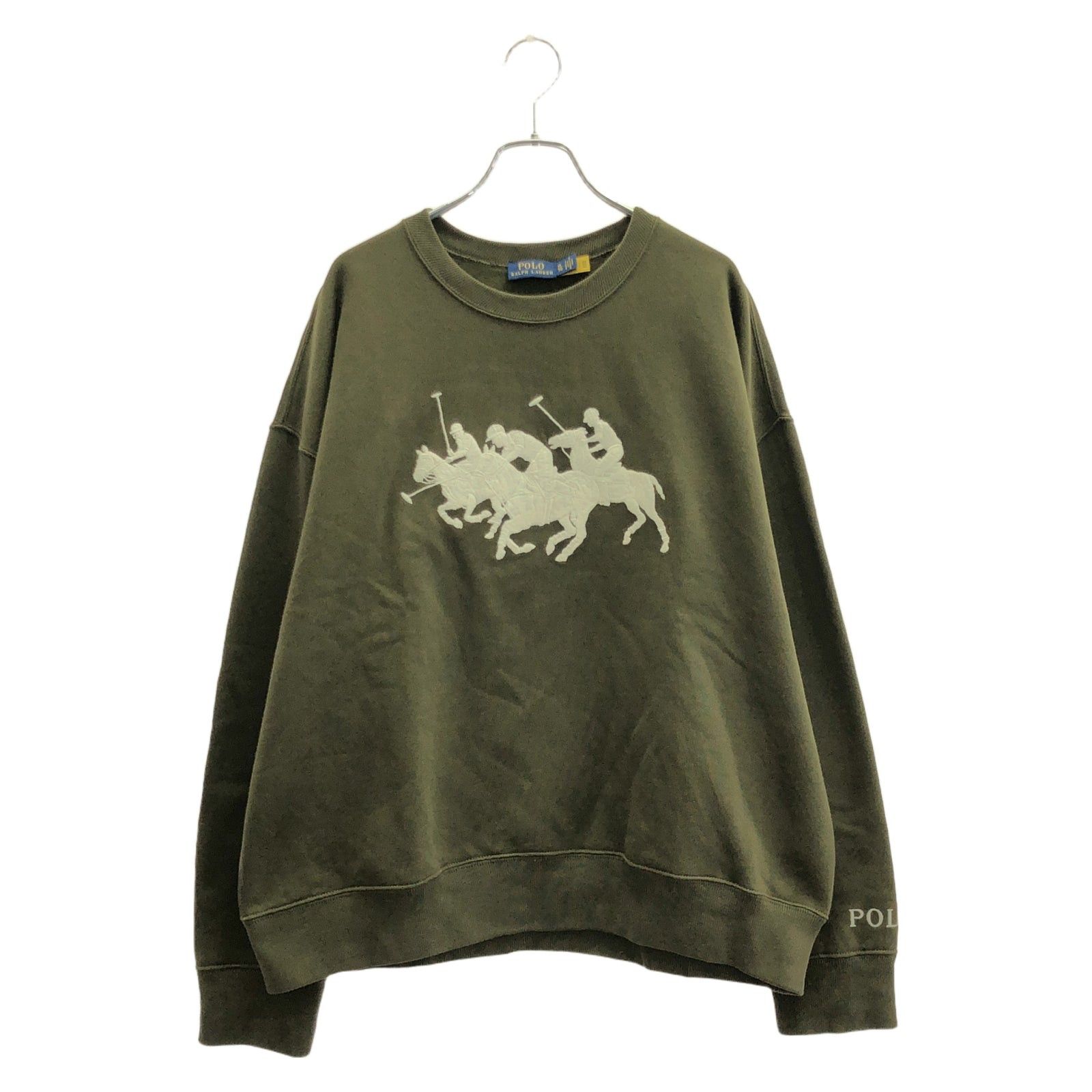 Ralph Lauren Ralph Lauren Heard Cn Po-Long Sweatshirt Cotton Khaki Green Size ONE SIZE - 1 Thumbnail