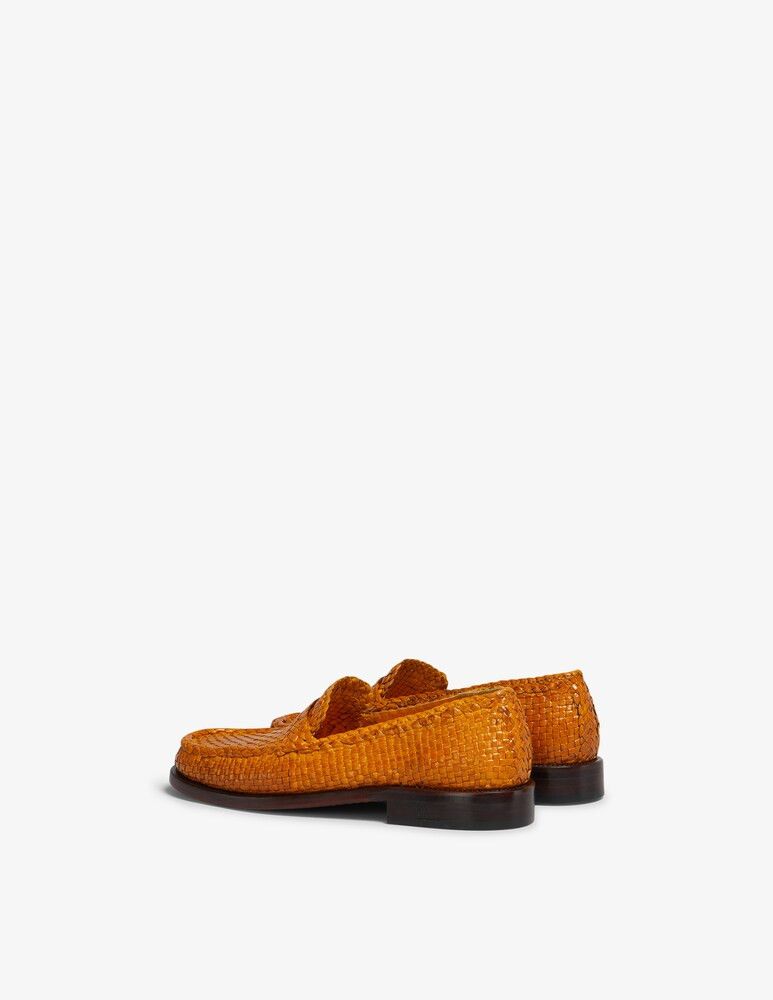 Marni o1w1db10125 Leather Moccasin With Maxi Tassels in Orange Size US 12 / EU 45 - 3 Thumbnail