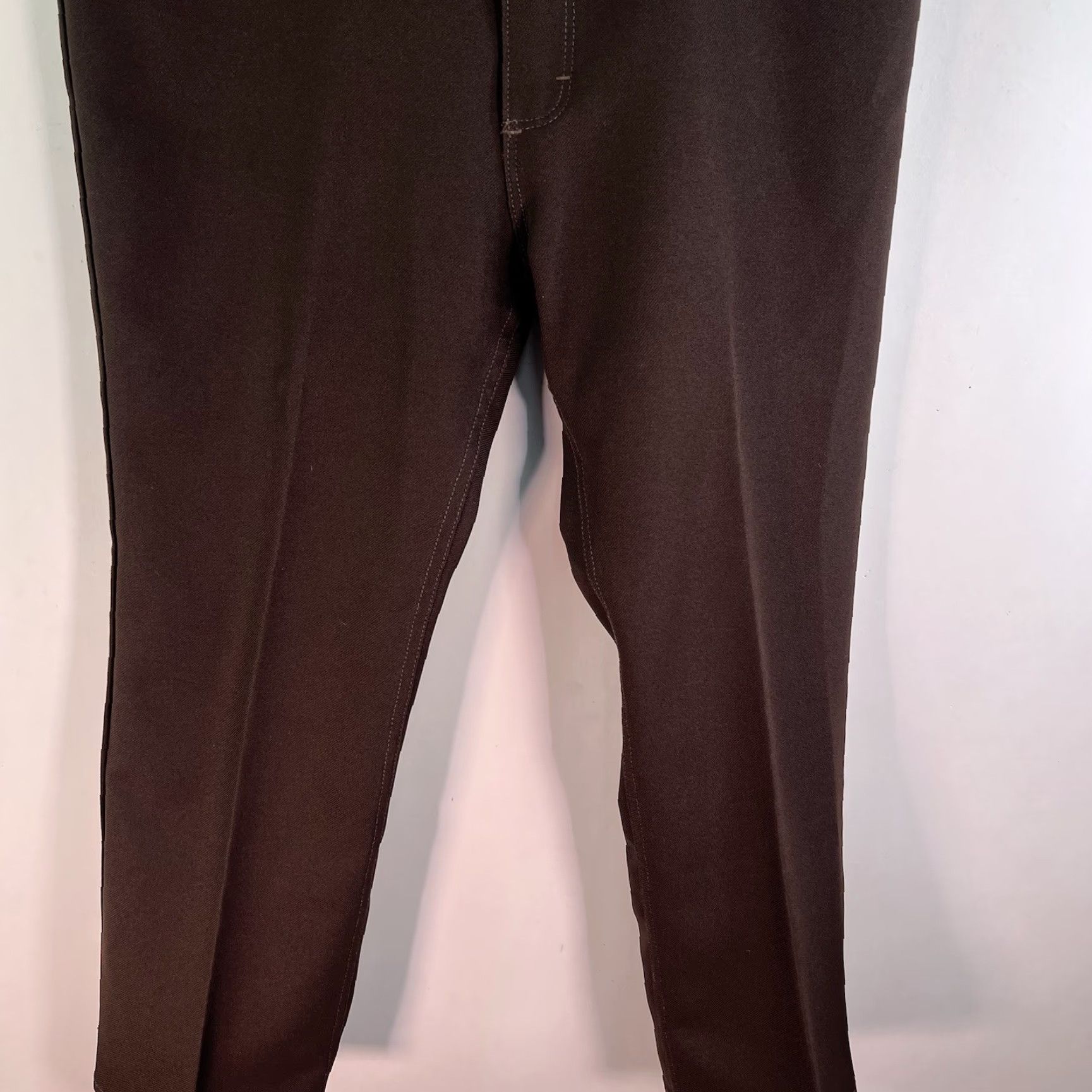 Wrangler VINTAGE Wrangler Western Boot Cut Poly Pants Mens 40 x 30 Brown USA Bootcut Pants Mens Brown Wrangler Cowboy Cut USA 80's Size US 40 / EU 56 - 4 Thumbnail