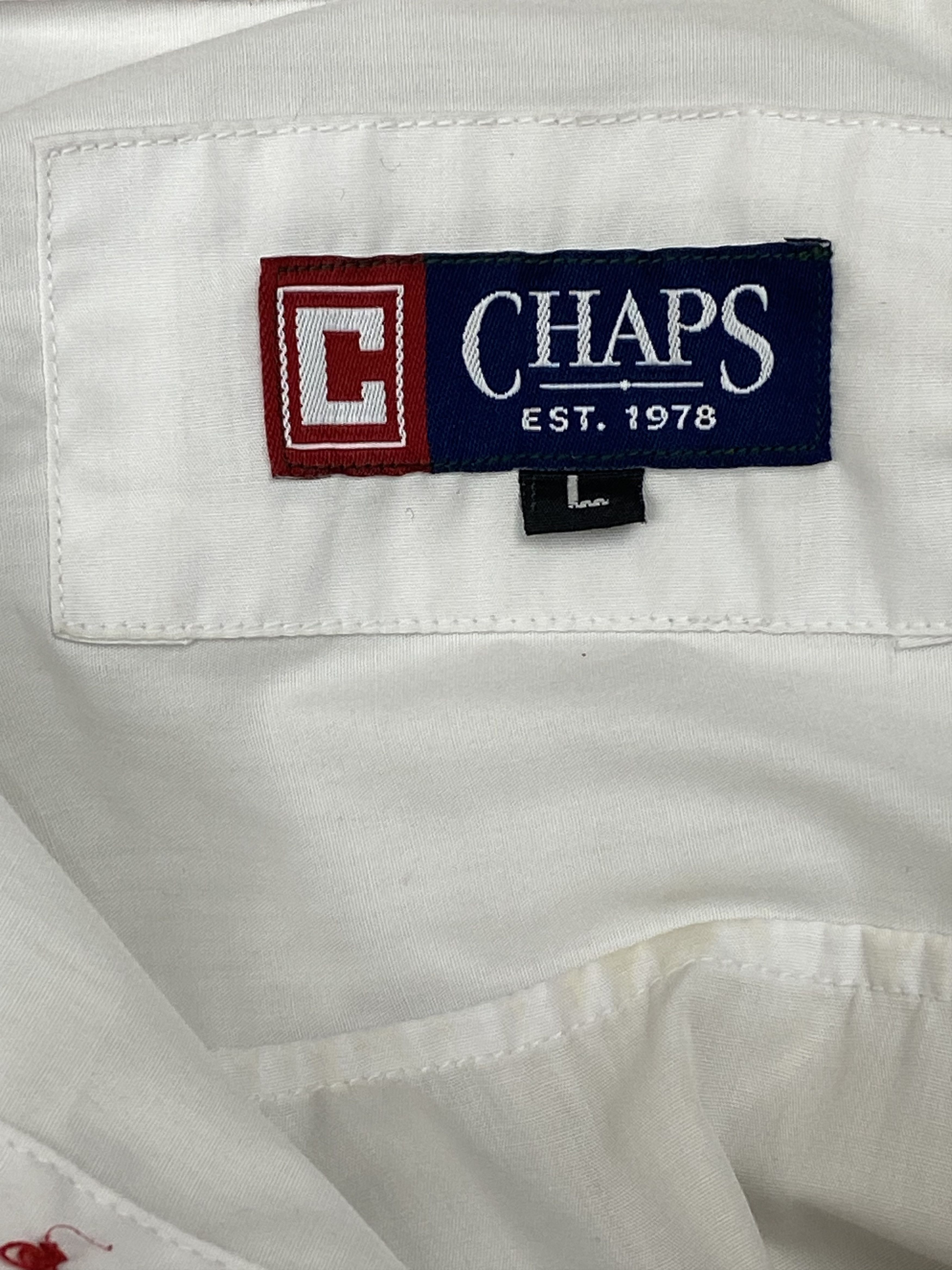 Chaps Ralph Lauren Vintage CHAPS White Button Up Shirt M569 Size US L / EU 52-54 / 3 - 7 Thumbnail
