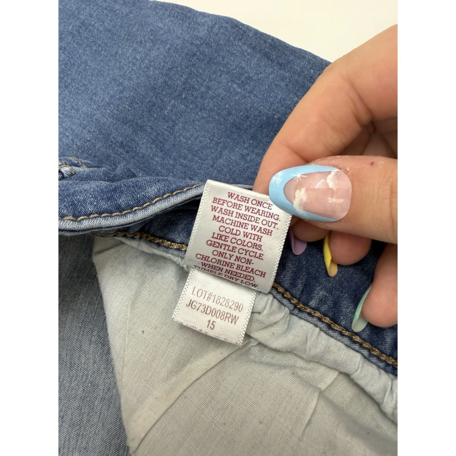 Denime SO Juniors Jeans Size 15 Jegging Skinny Denim Size 36" / US 14 / IT 50 - 6 Thumbnail