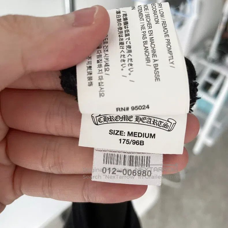 Chrome Hearts CHROME HEARTS Size M Black full printed cross stripes three Size M / US 6-8 / IT 42-44 - 9 Thumbnail