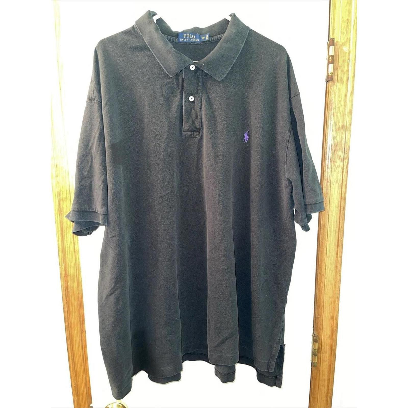 Polo Ralph Lauren Polo Ralph Lauren Black Polo Shirt - Classic Fit 4XL Size US XXL / EU 58 / 5 - 1 Thumbnail