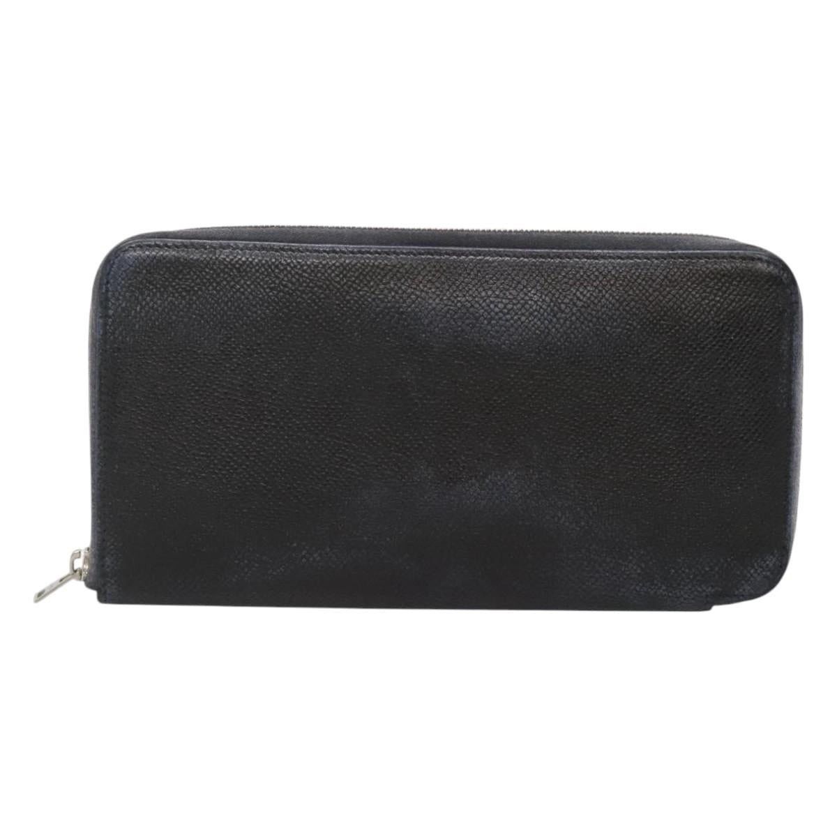 Hermes Hermes Long Wallet Leather Navy Size ONE SIZE - 2 Thumbnail