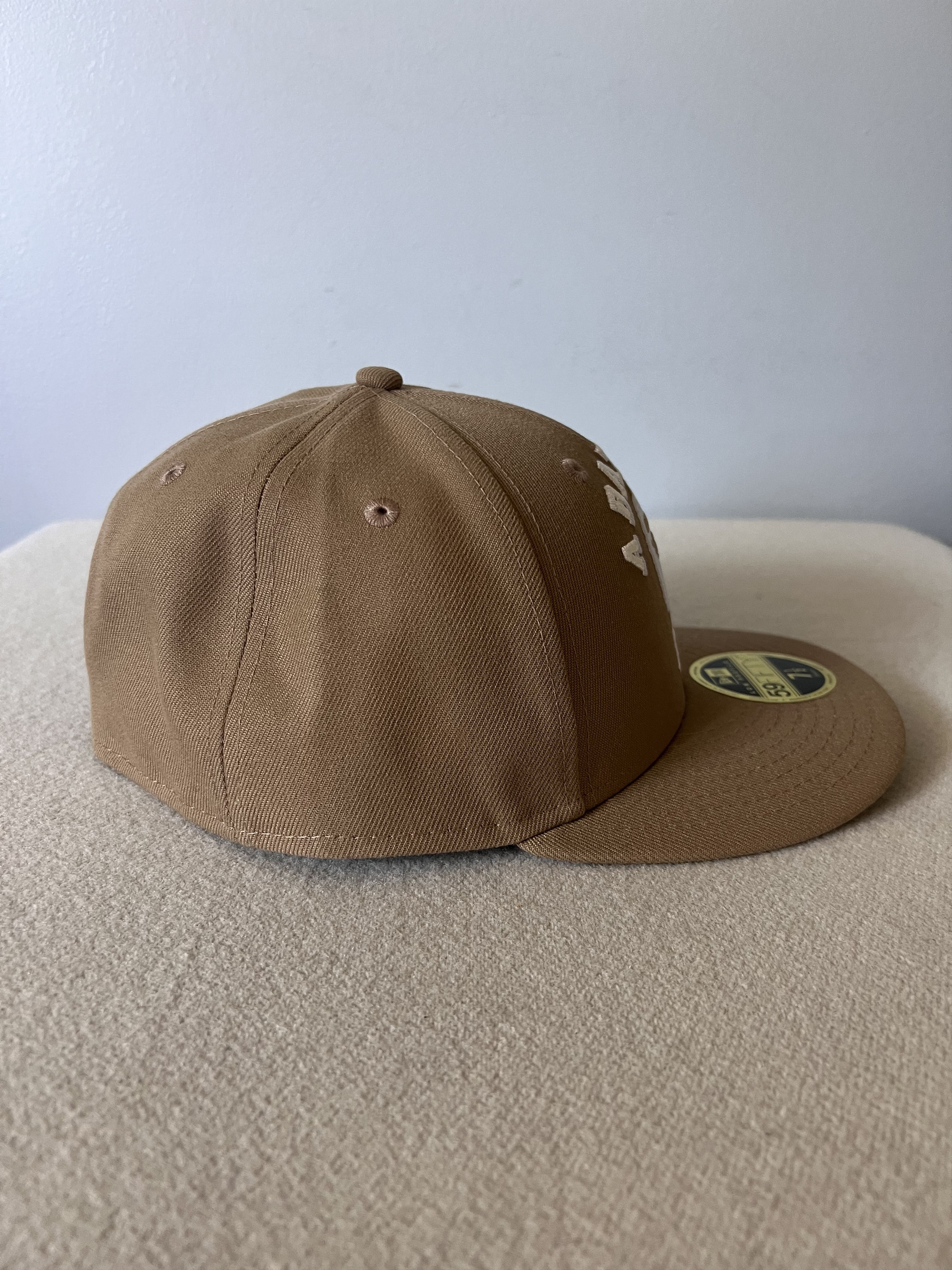 Bape 7 1/2 Bape New Era 59FIFTY Low Profile Fitted Hat in Beige Size ONE SIZE - 4 Thumbnail
