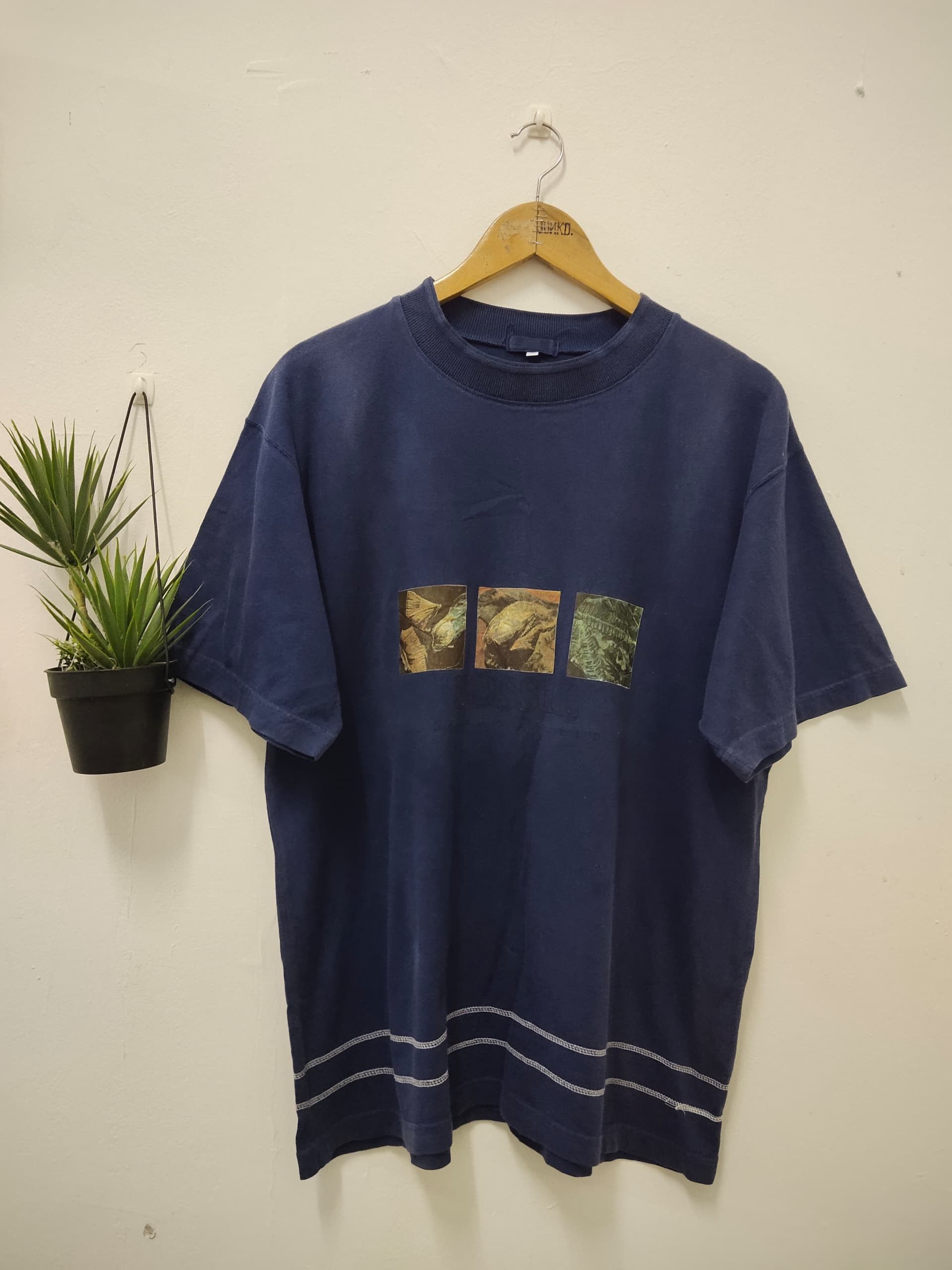 Fossil Vintage 1990s FOSSIL Brand t shirt promo very rare Size US M / EU 48-50 / 2 - 1 Thumbnail
