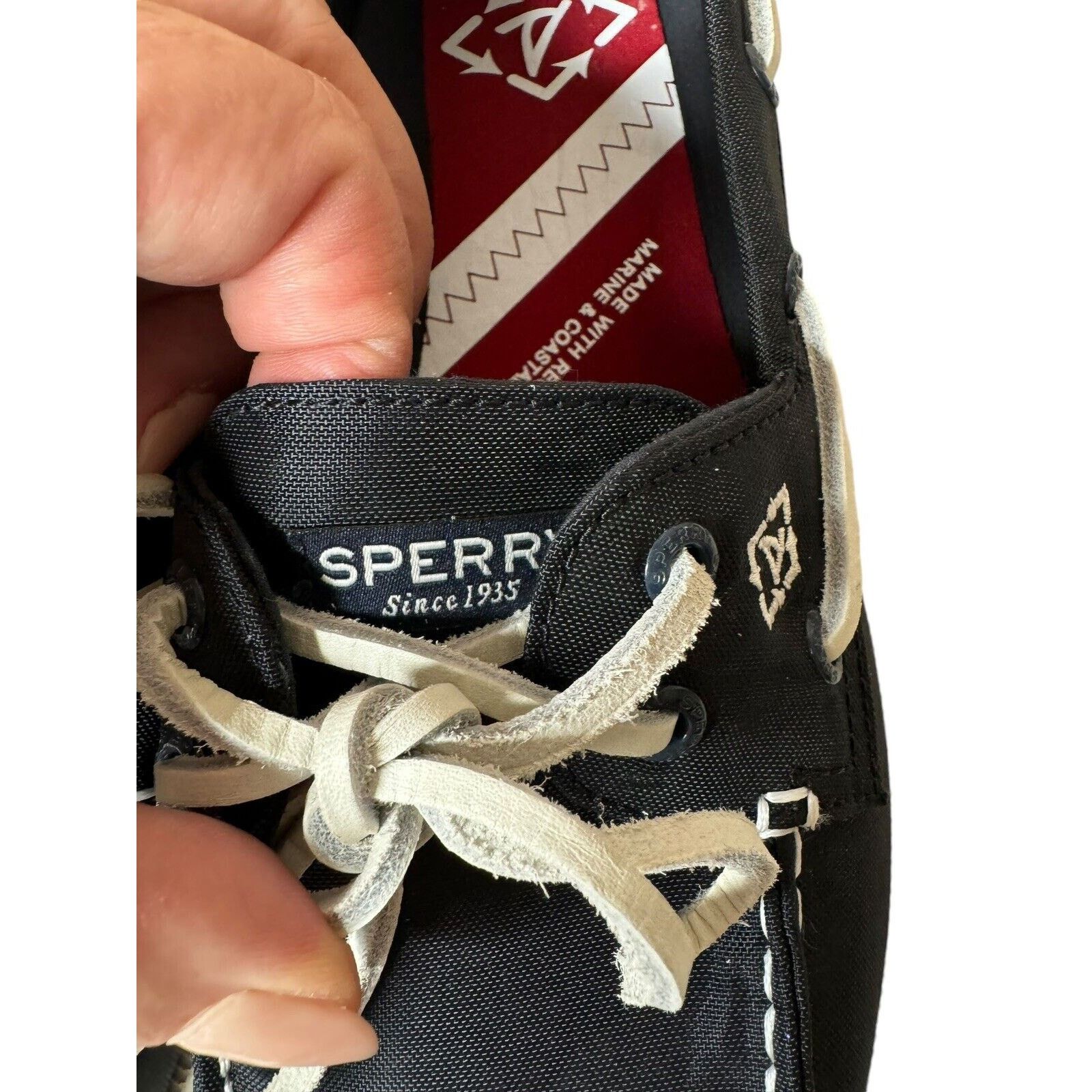 Sperry Sperry Top Sider Men's Black Bionic Waterproof Boat Shoes Size US 10 / EU 43 - 7 Thumbnail