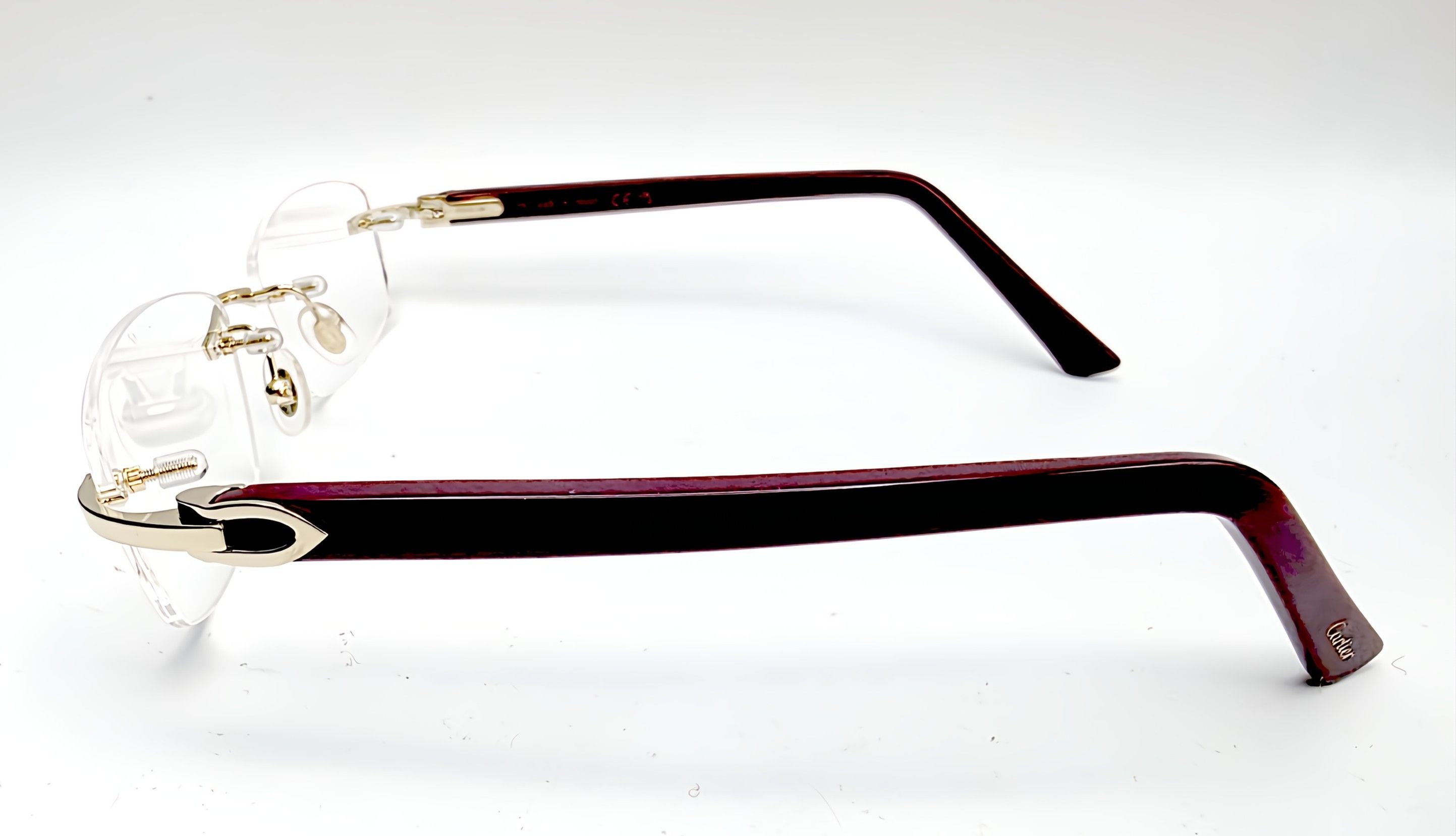 Cartier NEW! Cartier Glasses Canazei Burgandy CT0048O Size ONE SIZE - 12 Thumbnail
