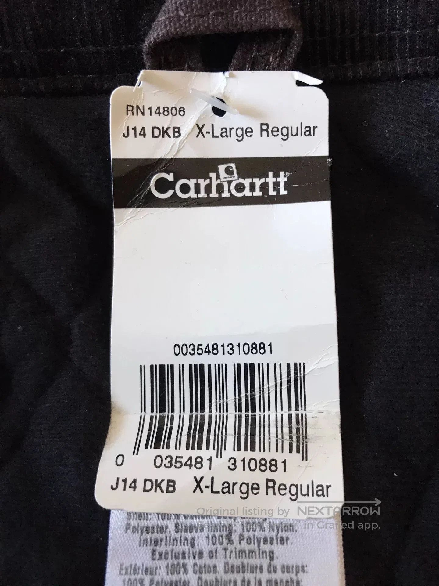 Carhartt Carhartt J14 Santa Fe Washed Canvas Jacket. Size US XL / EU 56 / 4 - 8 Thumbnail