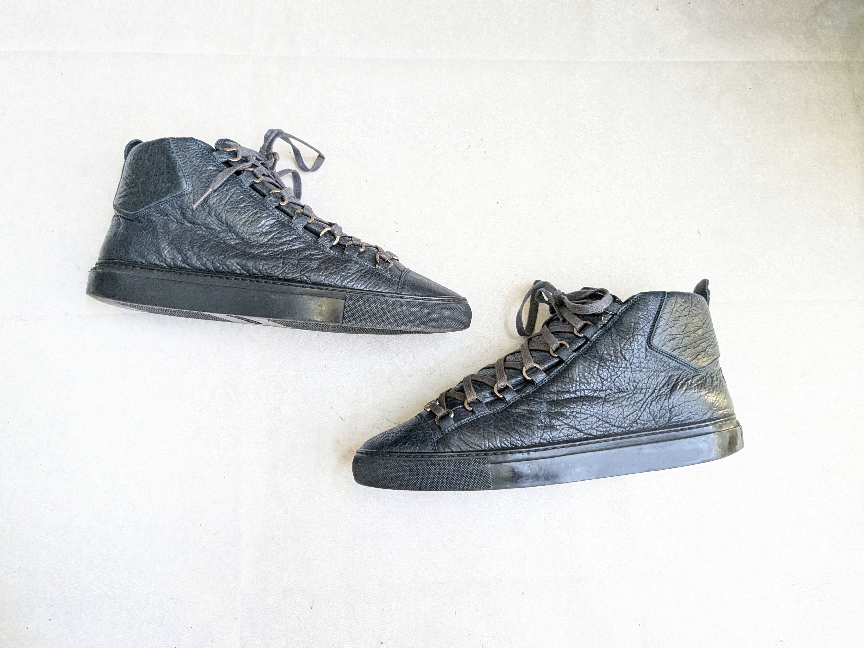 Balenciaga Balenciaga Arena Sneakers Navy Blue 11 High Tops Leather Size US 11 / EU 44 - 1 Thumbnail
