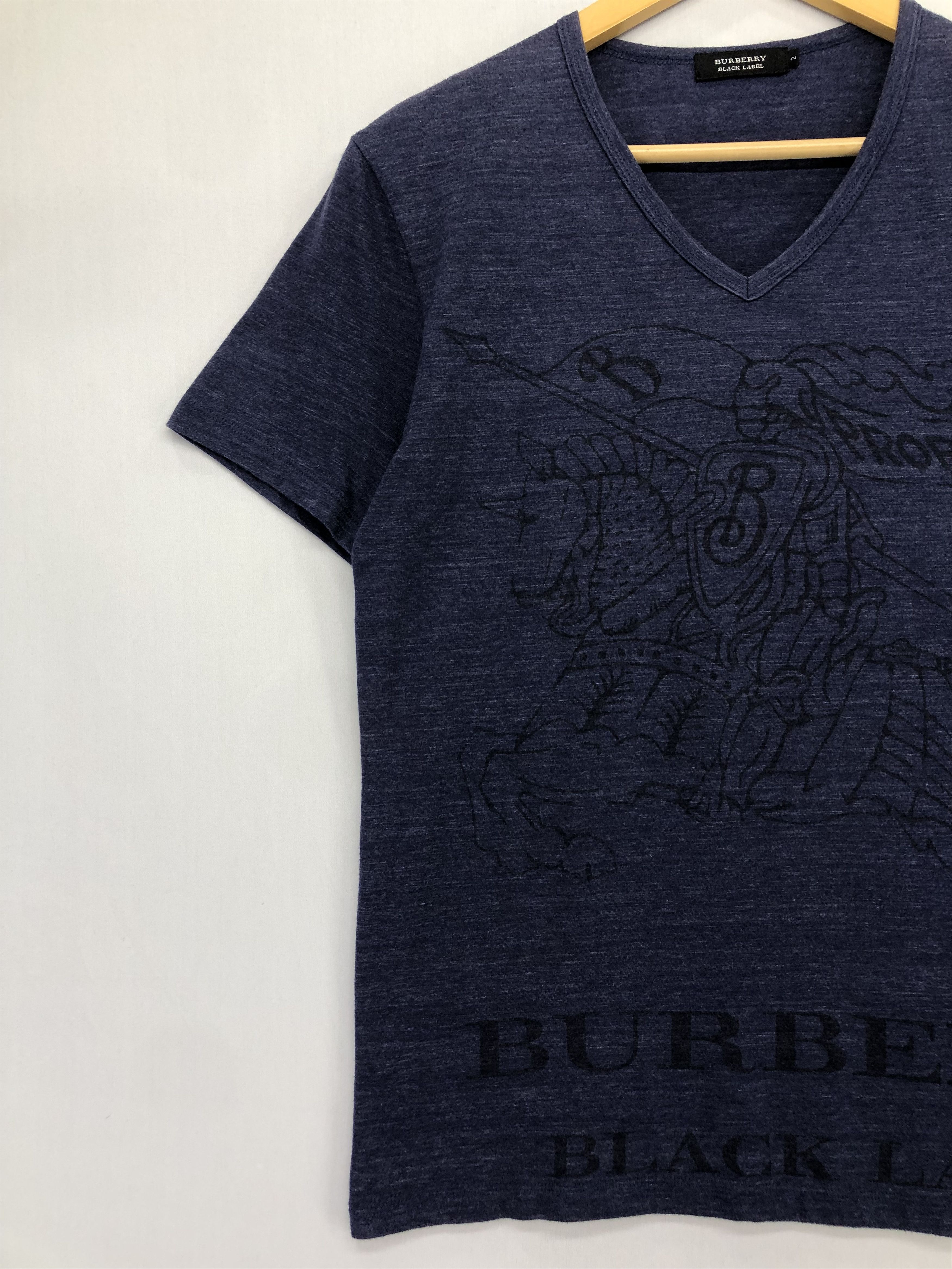 Burberry Burberry Black Label V-neck Tee Size US S / EU 44-46 / 1 - 3 Thumbnail