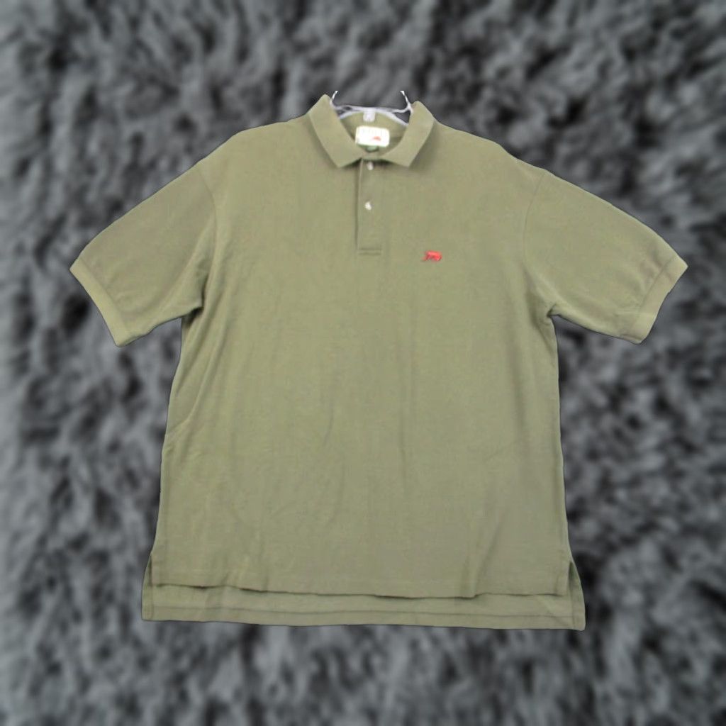 Vintage VINTAGE Perlis Mens Shirt Polo Large Cajun Crawfish Army Green Short Sleeve Size US L / EU 52-54 / 3 - 1 Thumbnail