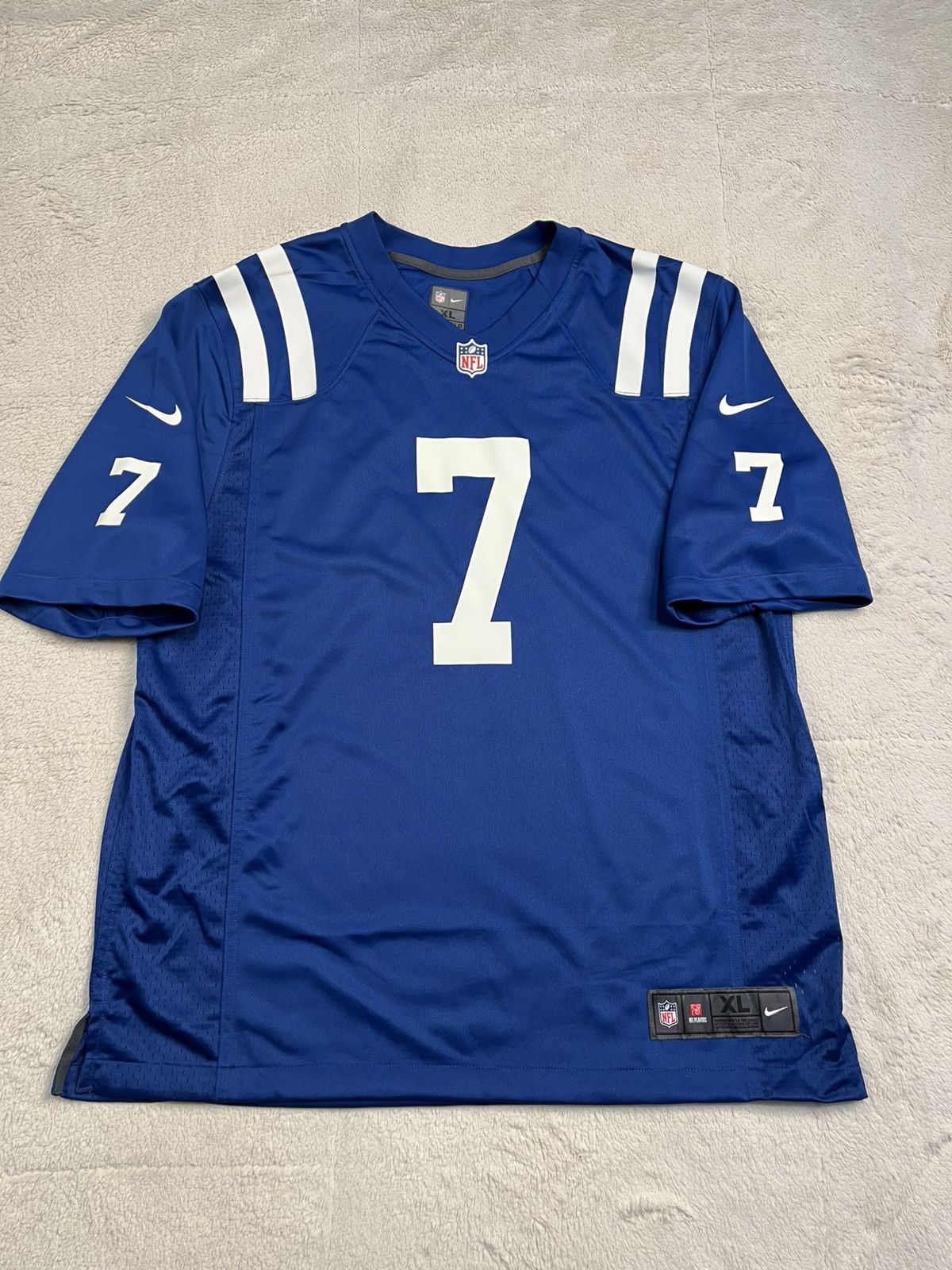 Nike Nike NFL On Field Indianapolis Colts Jacoby Brissett Jersey Size US XL / EU 56 / 4 - 1 Thumbnail