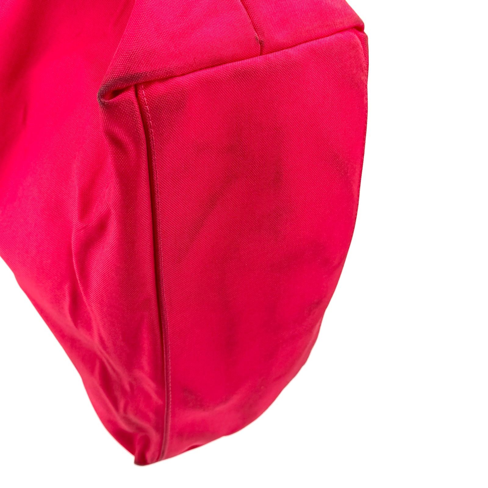 Dooney & Bourke Neon Pink Canvas Shopper Braided Leather Tote Bag Size ONE SIZE - 6 Thumbnail