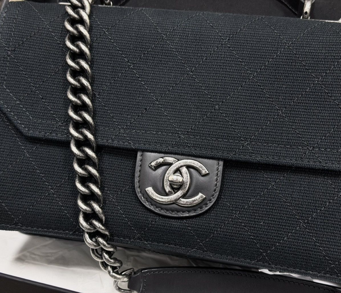 Chanel Chanel Salzburg Canvas Box Bag，medium Size ONE SIZE - 5 Thumbnail