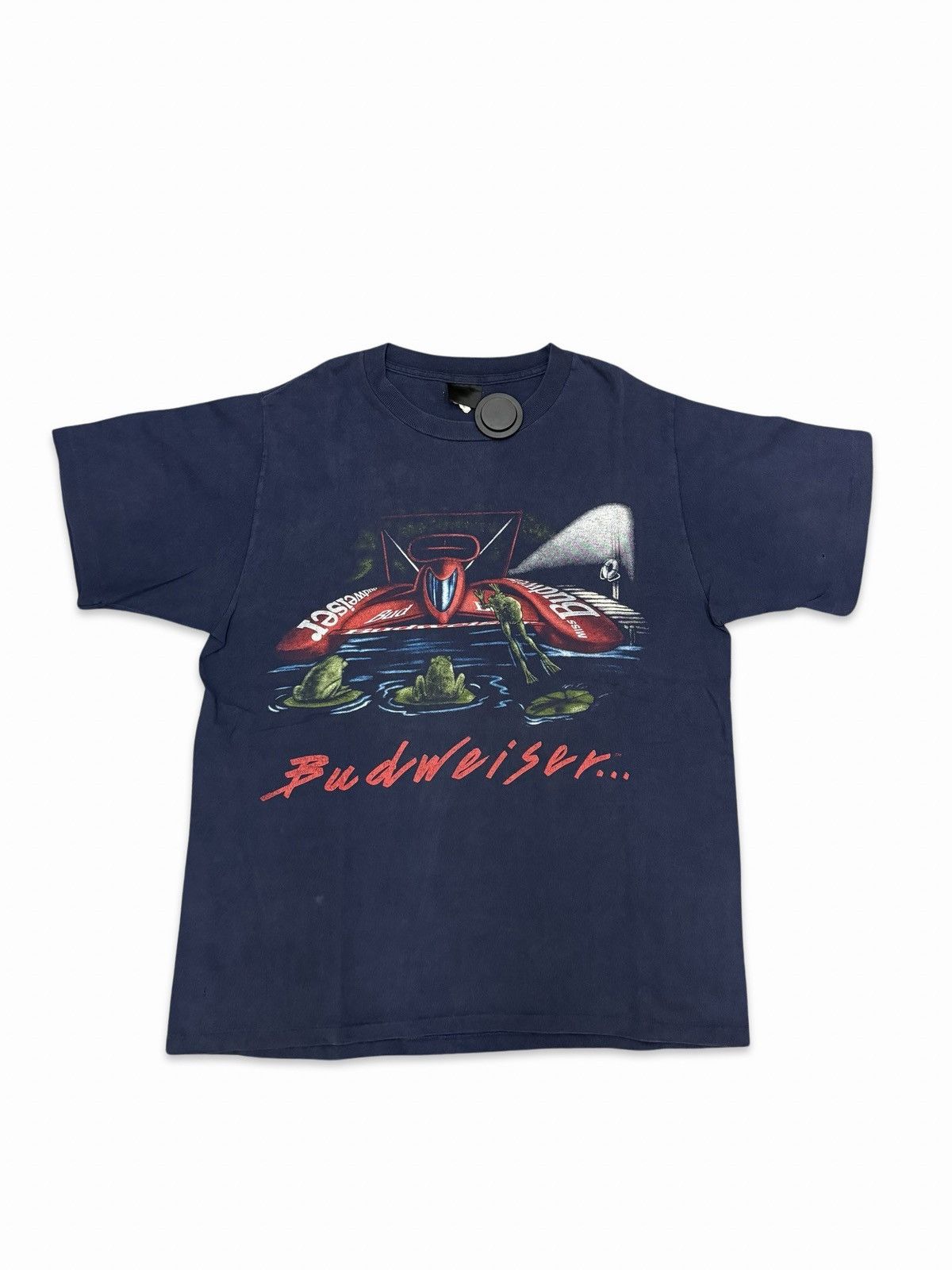 image of Budweiser Vintage Tee in Navy, Men's (Size XL)