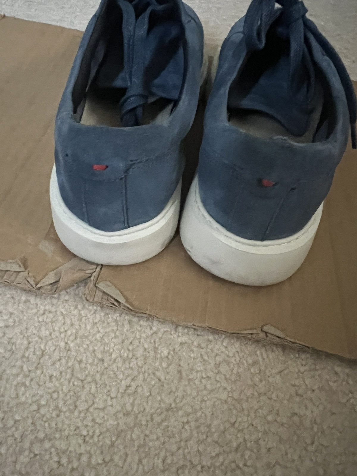 Hugo Boss Hugo Boss Quiver Oxford Blue Suede Sneakers Size US 7.5 / EU 40-41 - 5 Thumbnail