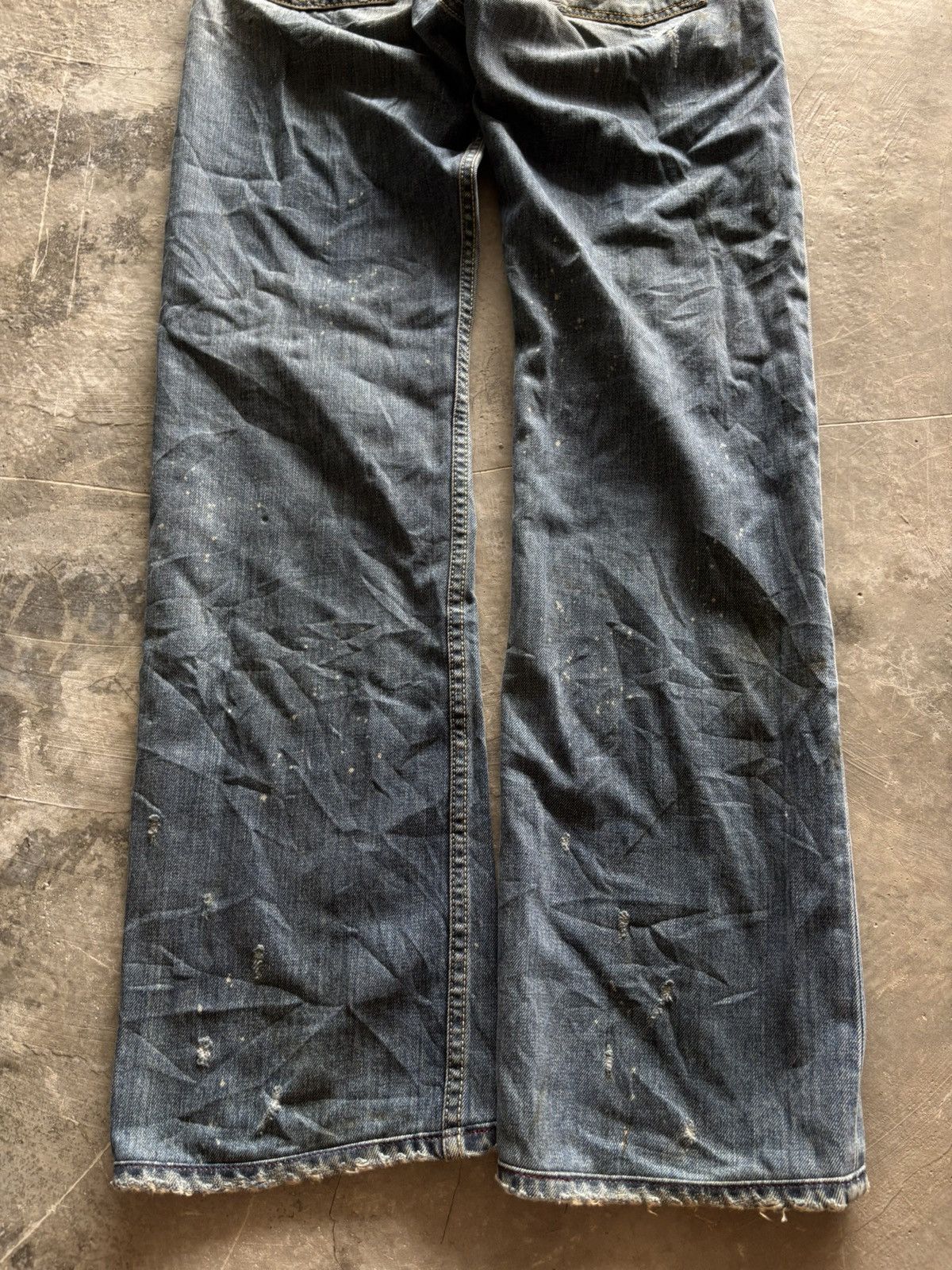 Diesel DIESEL distressed jeans rusty wash splatter punk grunge goth Size US 29 - 21 Thumbnail