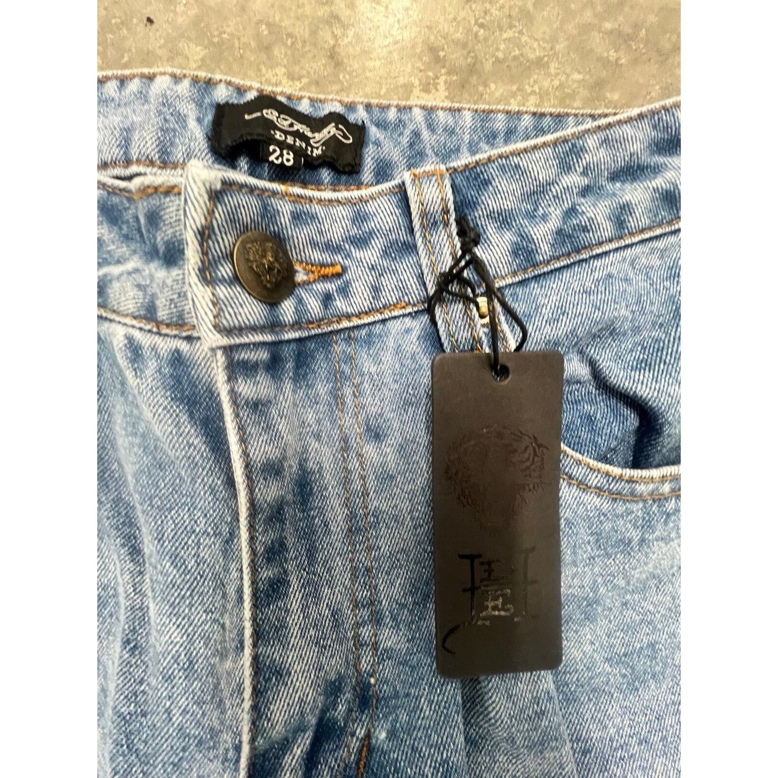 Ed Hardy Ed Hardy BRAVE EAGLE WIDE LEG JEAN Size 28" / US 6 / IT 42 - 4 Thumbnail