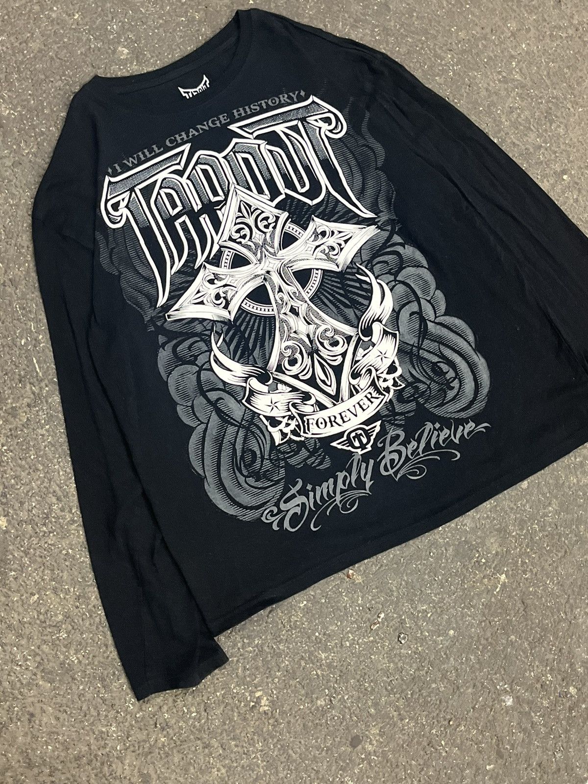 Tapout × Vintage Tapout y2k skater grunge longsleeve streetwear opium hype Size US XXL / EU 58 / 5 - 2 Thumbnail