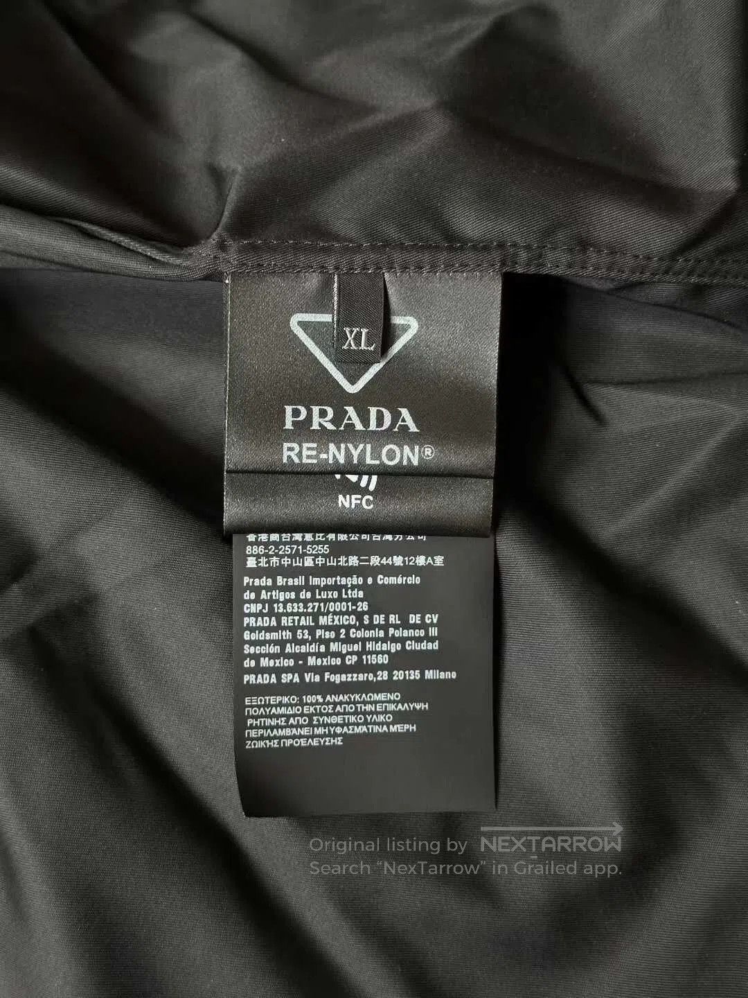 Prada Prada Triangle logo nylon short-sleeve shirt| Size XL / US 12-14 / IT 48-50 - 4 Thumbnail