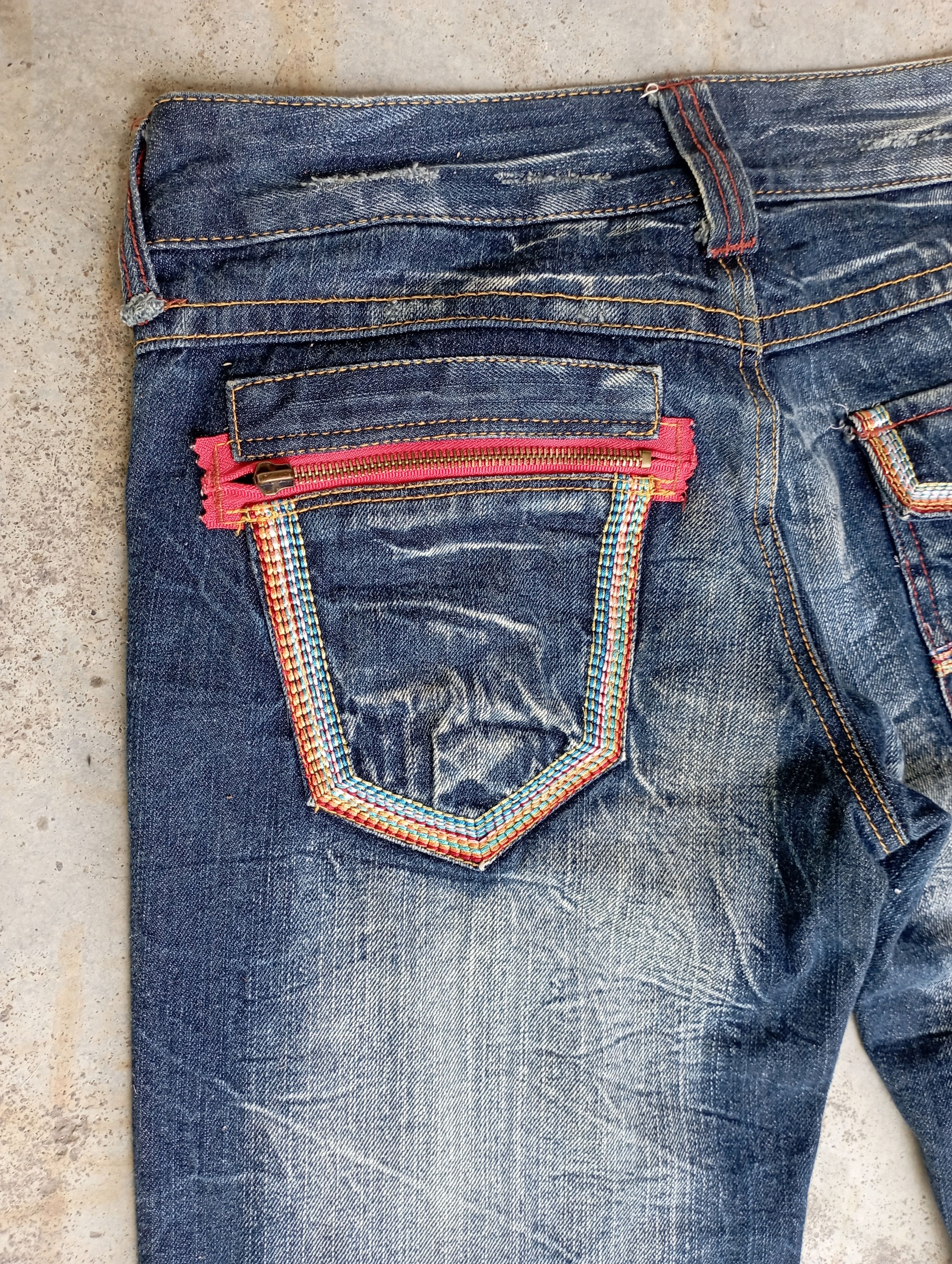 Tornado Mart Super Flare Jeans Japan lightning Wash Baggy Flare Jeans Size US 30 / EU 46 - 14 Thumbnail