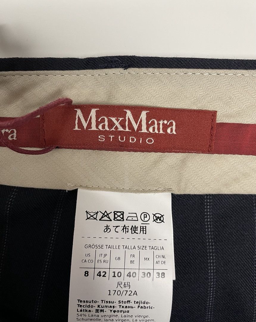 Max Mara S MAX MARA Vanna Wool Blend Trousers Size 30" / US 8 / IT 44 - 6 Thumbnail