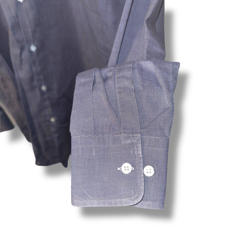 Hugo Boss Boss Hugo Boss French Blue Sharp-Fit Spread Collar Dress Shirt M 15.5 Size US M / EU 48-50 / 2 - 5 Thumbnail