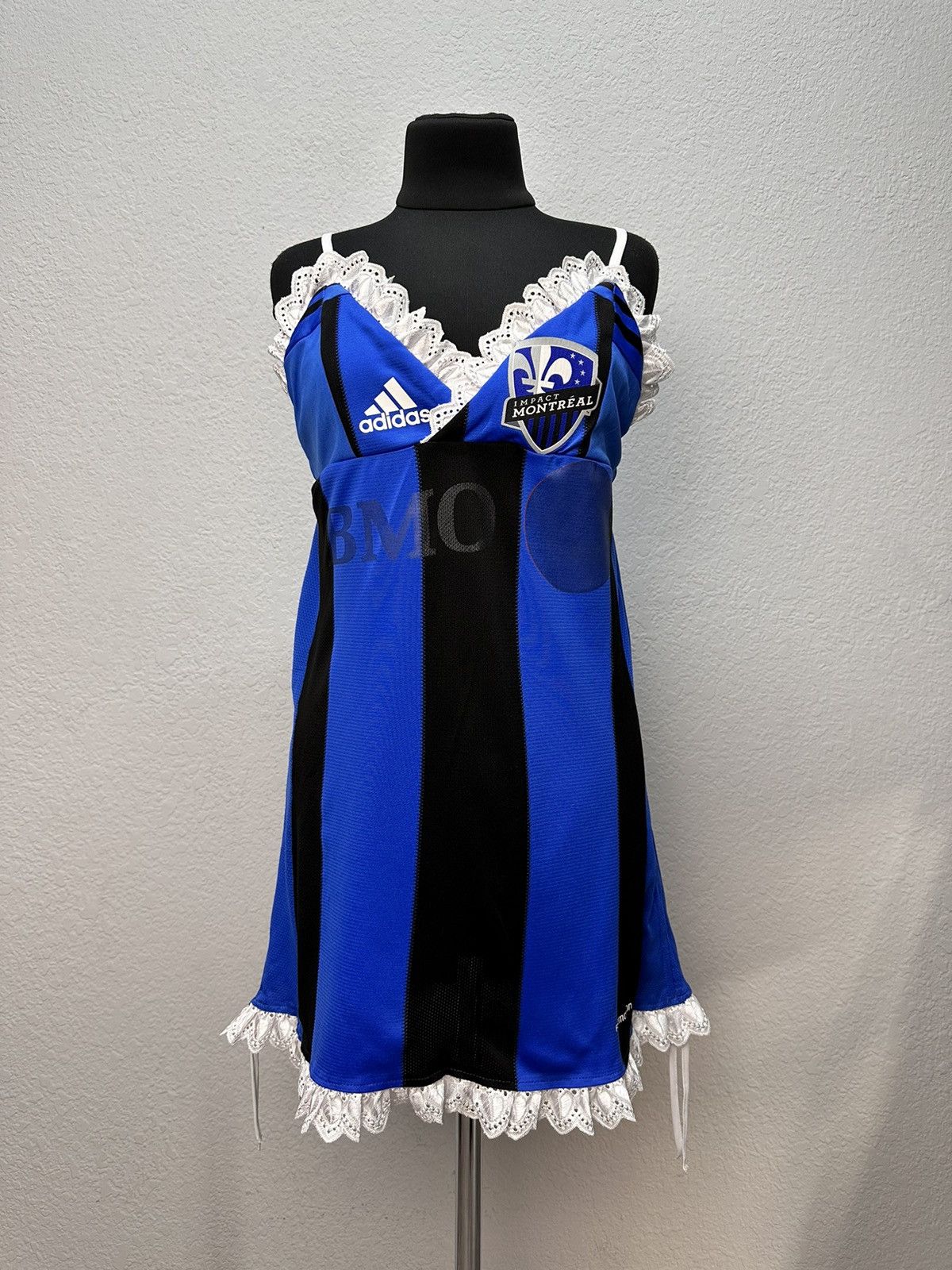 Adidas Vintage Montreal jersey Handmade Dress t-shirt Milan Japan Size M / US 6-8 / IT 42-44 - 3 Thumbnail