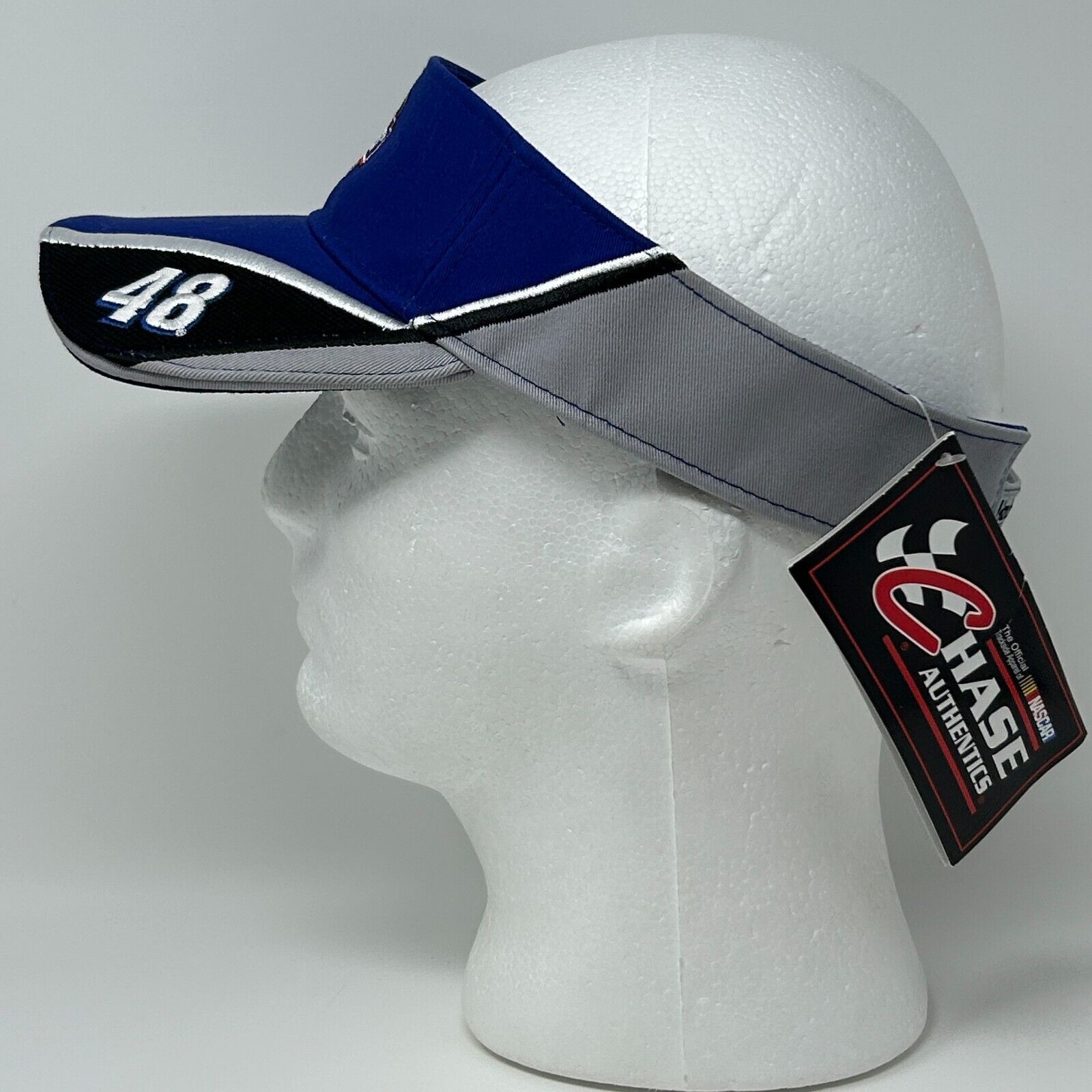 Chase Authentics NASCAR Jimmie Johnson Visor Hat Team Lowes Racing Blue Size ONE SIZE - 6 Thumbnail