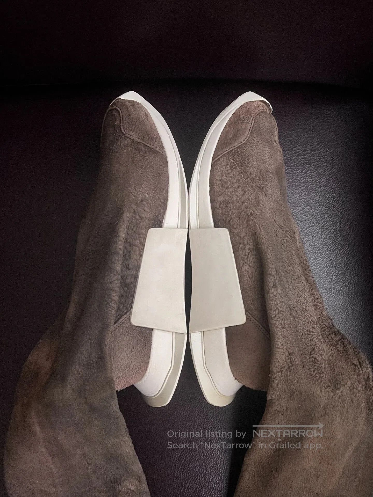 Rick Owens Rick Owens Glitter Suede High Top Boots. Size US 12 / EU 45 - 2 Thumbnail