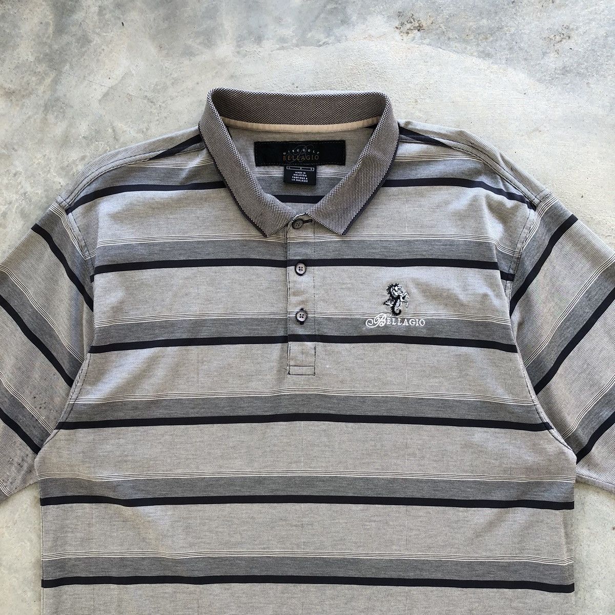 Nike × Vintage NIKE Golf Bellagio Stripe Polo Size US L / EU 52-54 / 3 - 2 Thumbnail