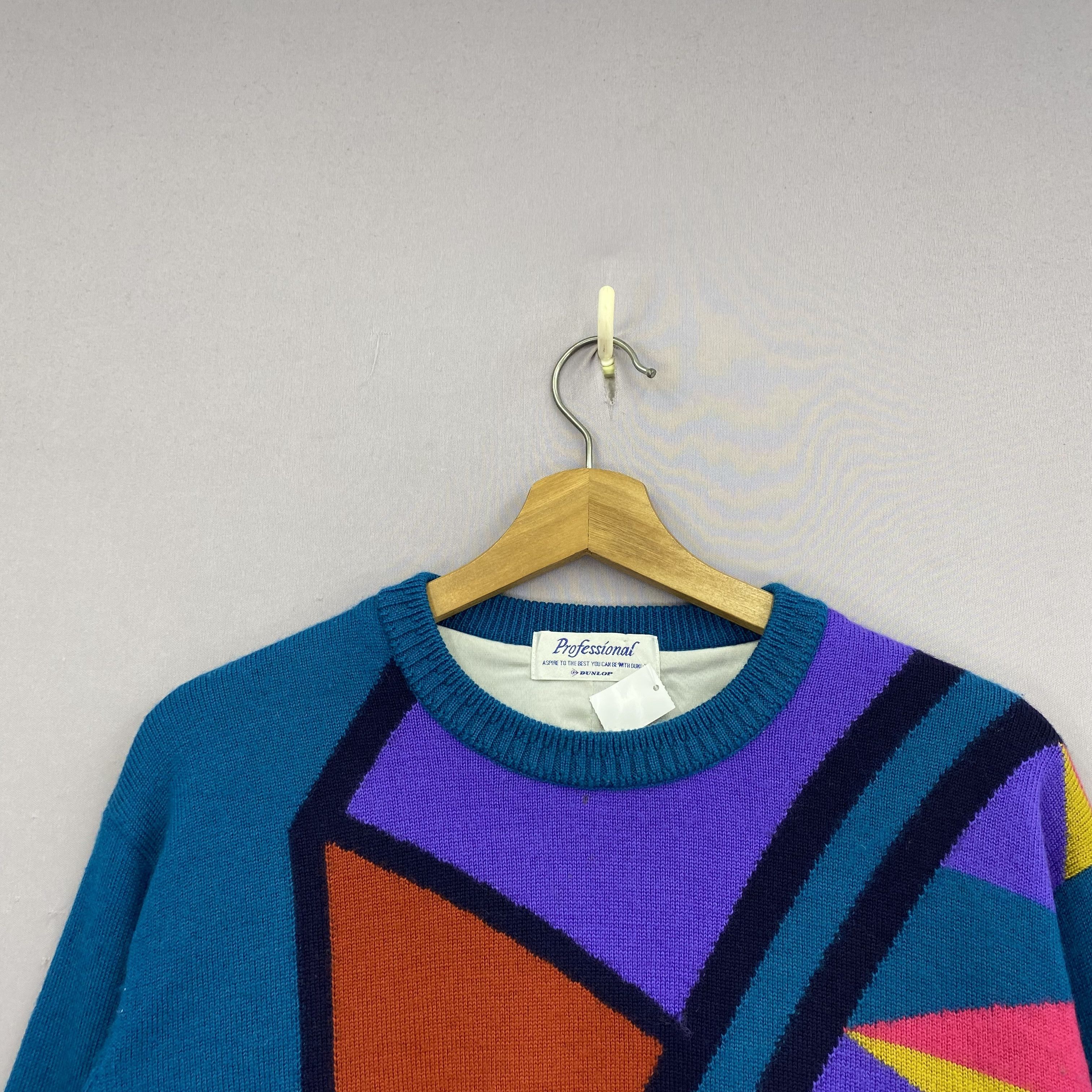 Dunlop Vintage Dunlop Knitwear Sweater Sweatshirt GF20431 Size US M / EU 48-50 / 2 - 2 Thumbnail