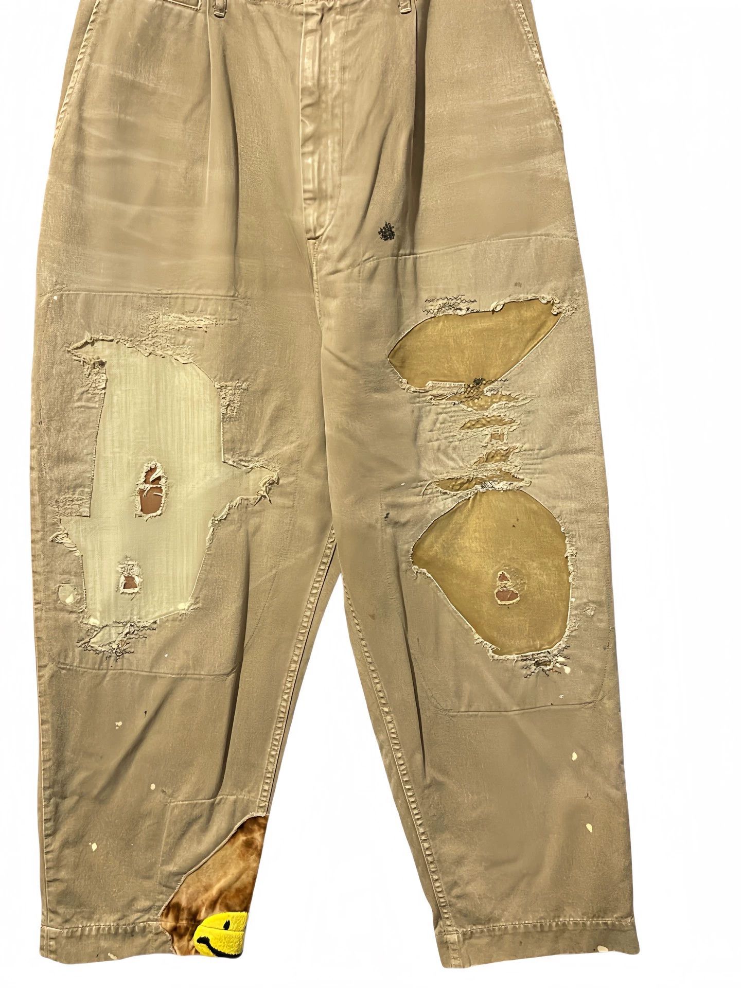 Kapital kapital Smiling face, high waist and eroded tapered overalls Size US 36 / EU 52 - 1 Thumbnail