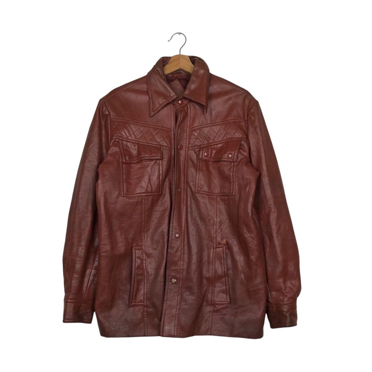 Japanese Brand Vintage Biker Genuine Leather Jacket Male Duds Issey Miyake Size US M / EU 48-50 / 2 - 2 Thumbnail