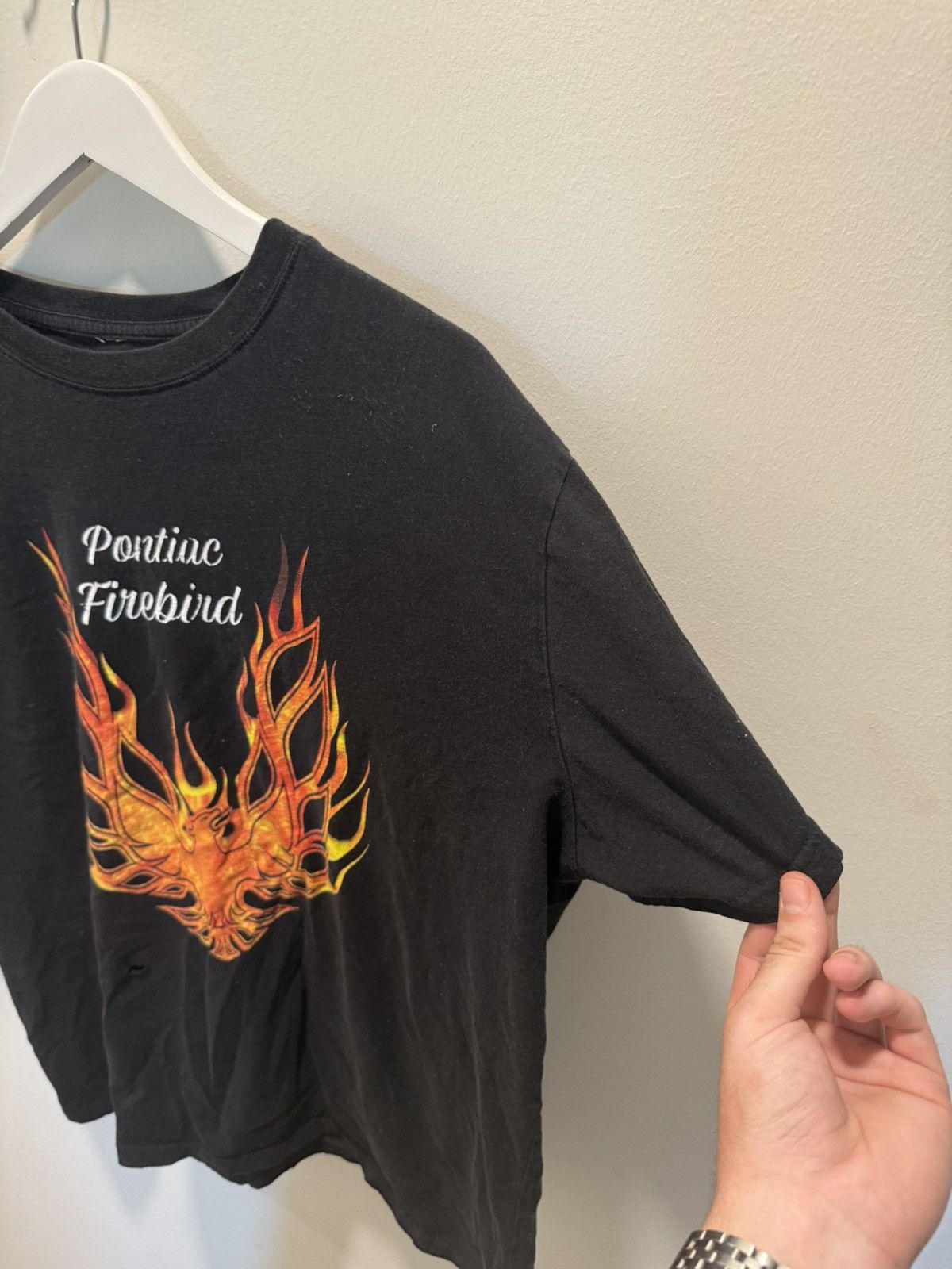 Vintage SICK THRASHED PONTIAC FIREBIRD FLAMES TEE Size US XL / EU 56 / 4 - 6 Thumbnail
