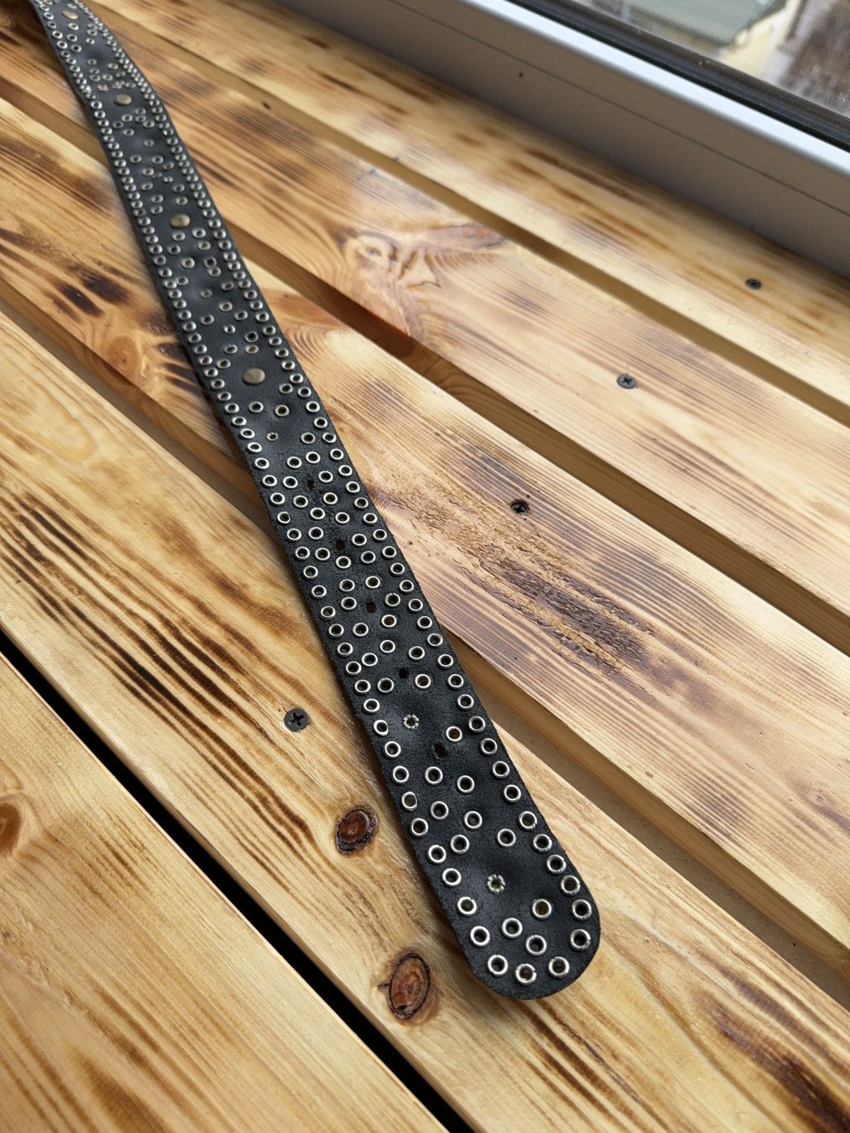If Six Was Nine Vintage Japanese Studded Leather Punk Emo Rock Goth Y2K belt Size ONE SIZE - 13 Thumbnail