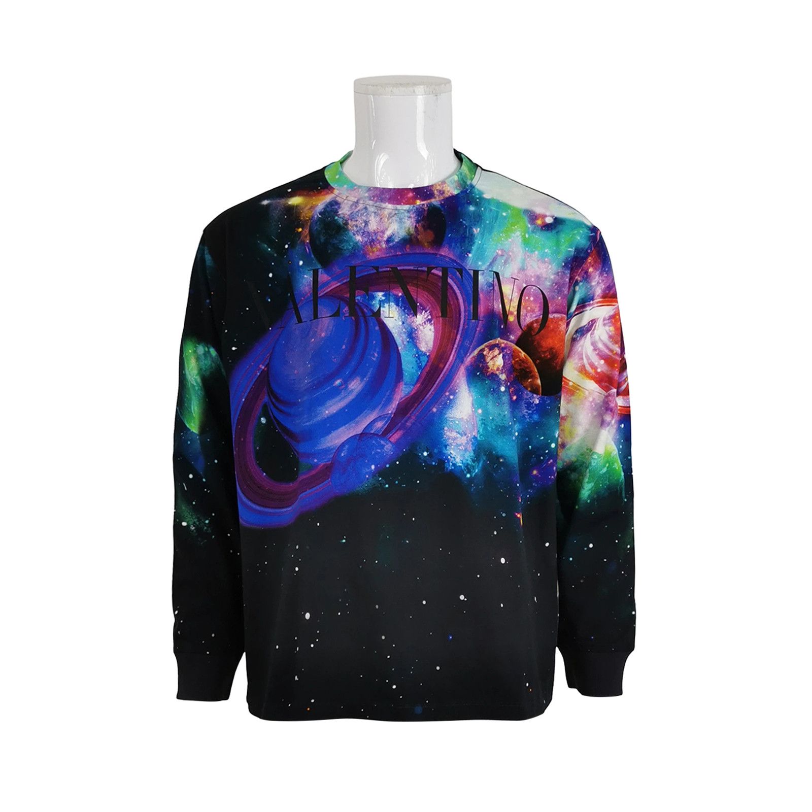 Valentino Valentino Galaxy Print Logo Sweatshirt Size M Size US M / EU 48-50 / 2 - 1 Thumbnail