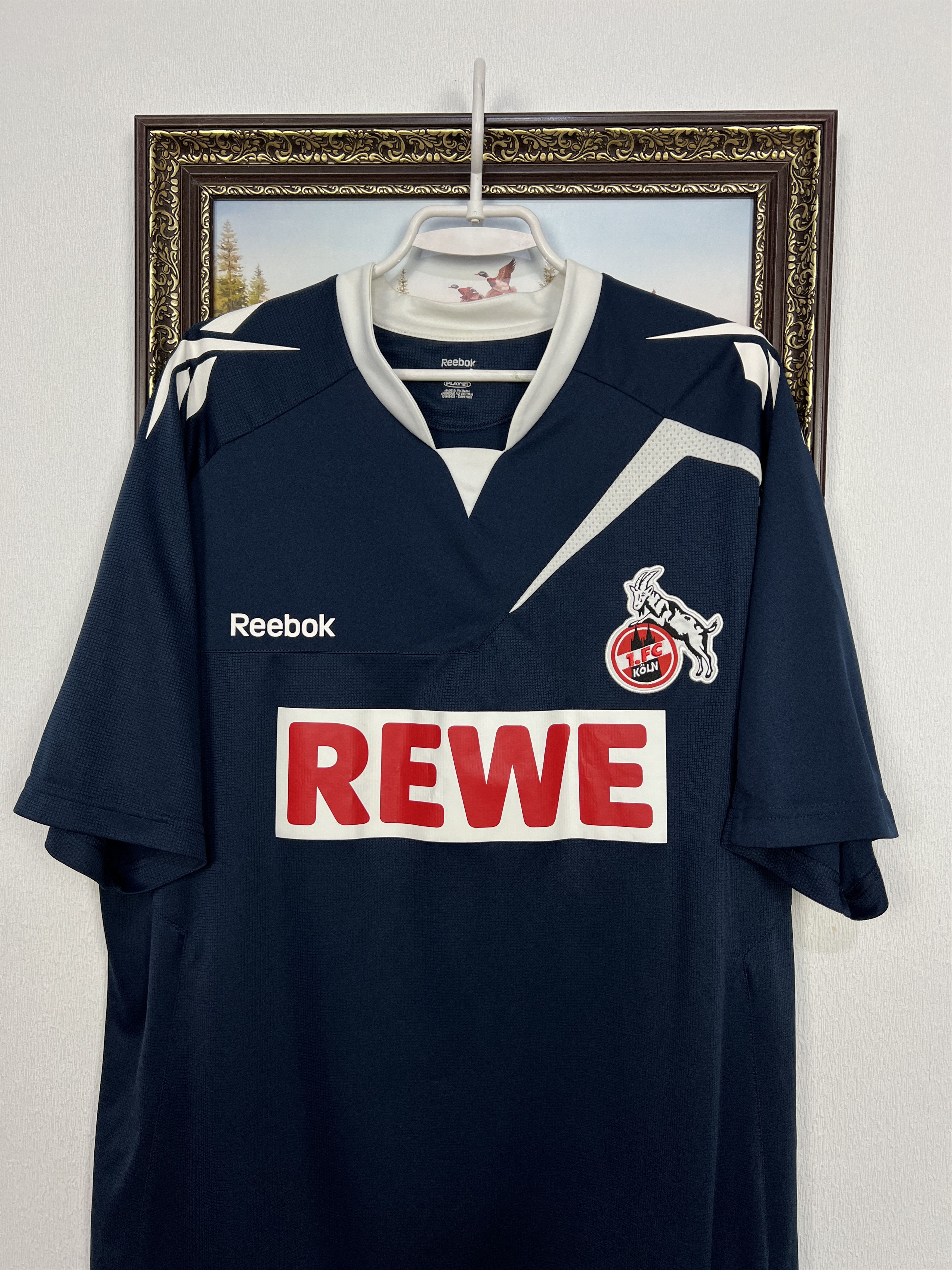 Reebok 1. FC Koln Third football shirt 2011 Soccer Reebok Jersey Size US XXL / EU 58 / 5 - 2 Thumbnail