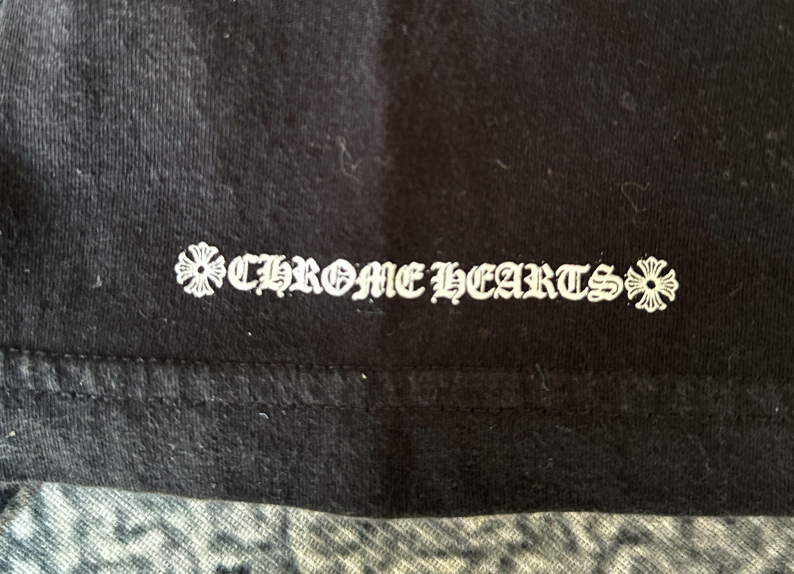 Chrome Hearts Chrome Hearts Classic Neck Logo Print Tee Black Size US M / EU 48-50 / 2 - 10 Thumbnail