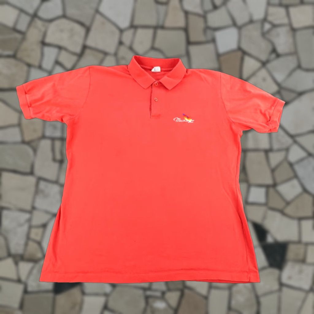 Vintage Vintage Crazy Shirts Polo Shirt Men Large Red 80s Hawaiian Surf Casual Activewear Size US L / EU 52-54 / 3 - 1 Thumbnail