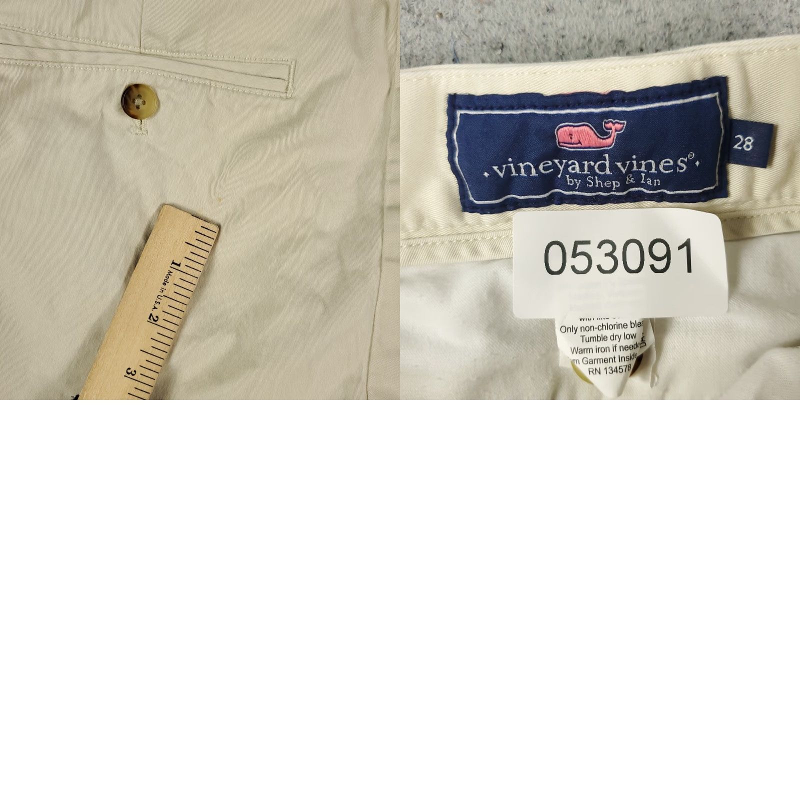 Vineyard Vines VINTAGE Vineyard Vines Shorts Mens Size 28 Flat Front Chino Beige Casual Summer Holiday Size US 28 / EU 44 - 8 Thumbnail