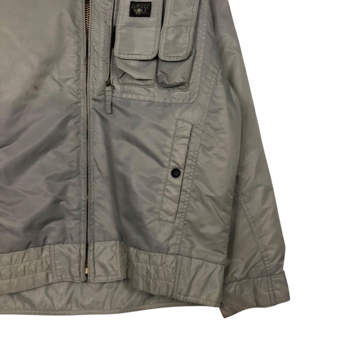Japanese Brand 📌Vintage Bomber Jacket Tactical Design Lonely Wolf Size US M / EU 48-50 / 2 - 6 Thumbnail