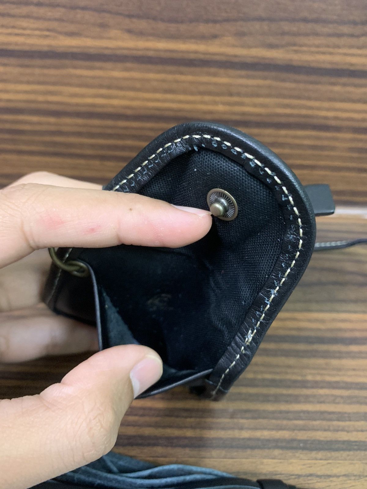 Vintage Ungaro Coin Wallet Leather Strap belted Size ONE SIZE - 6 Thumbnail