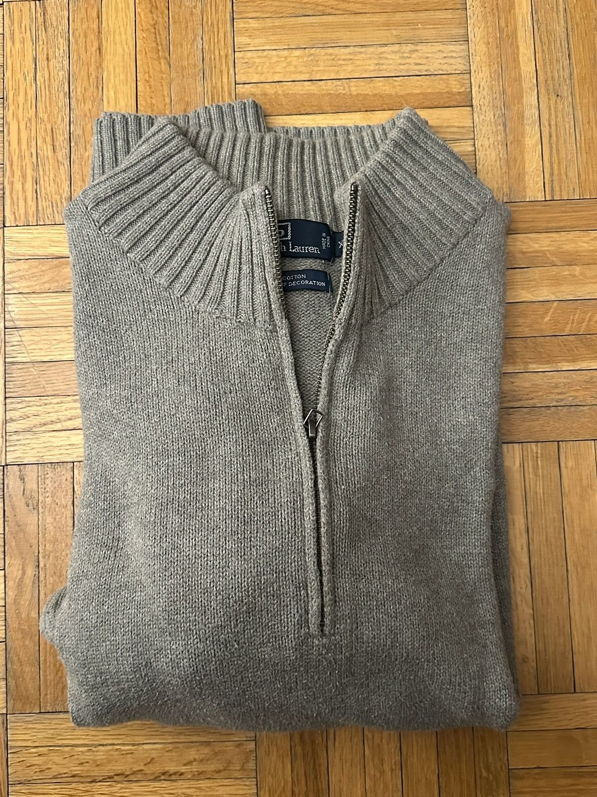 Polo Ralph Lauren Vintage Polo Ralph Lauren Quarter Zip Sweater Size US L / EU 52-54 / 3 - 5 Thumbnail