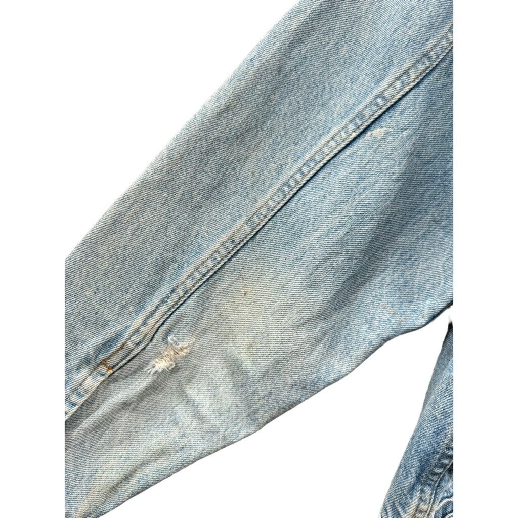 Levi's × Vintage Vintage Levi's Men's Distressed Denim Trucker Jacket Size US L / EU 52-54 / 3 - 11 Thumbnail