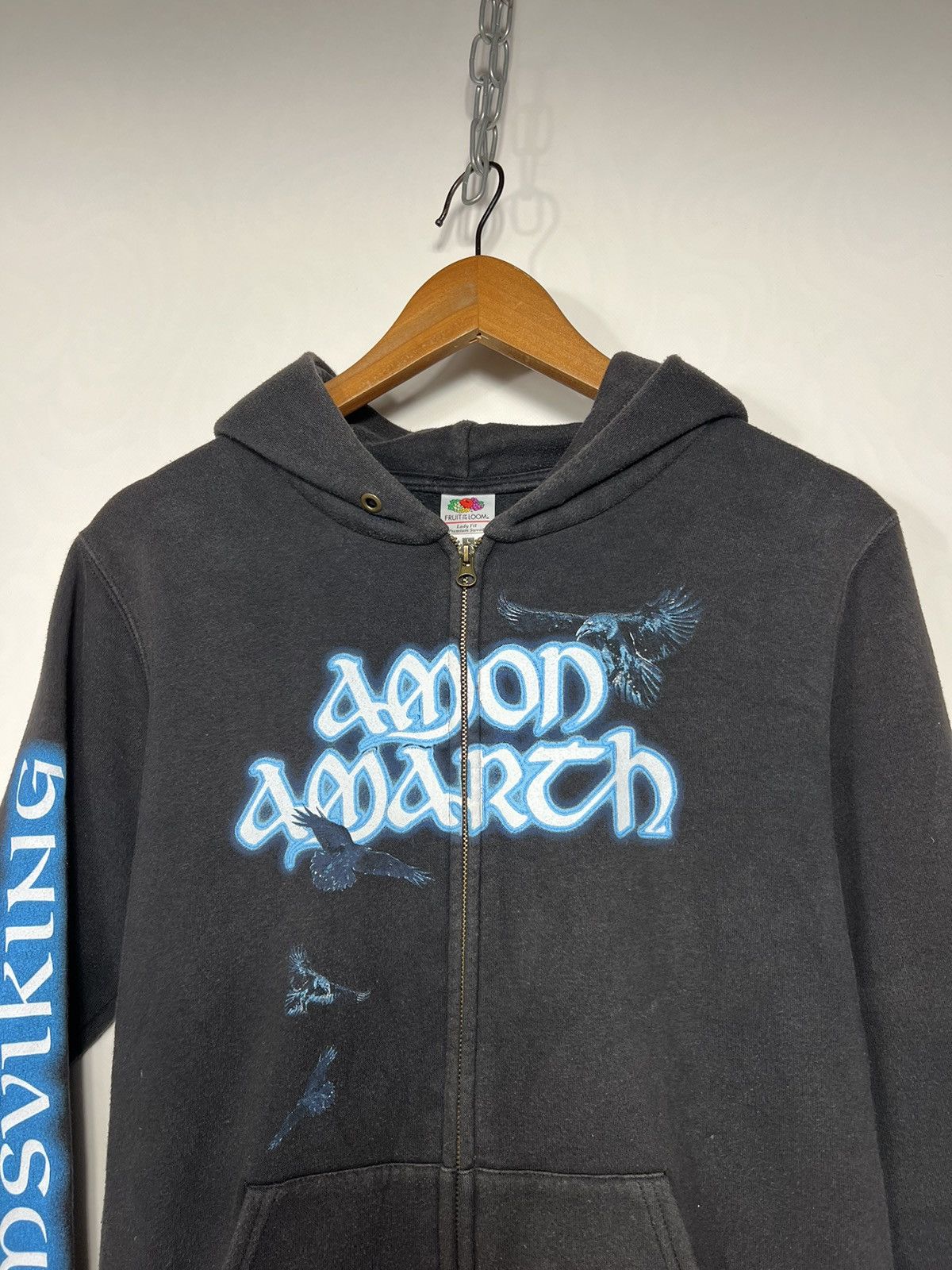 Band Tees Vintage Amon Amarth Band Hoodie Death Metal Black Streetwear Size US S / EU 44-46 / 1 - 9 Thumbnail
