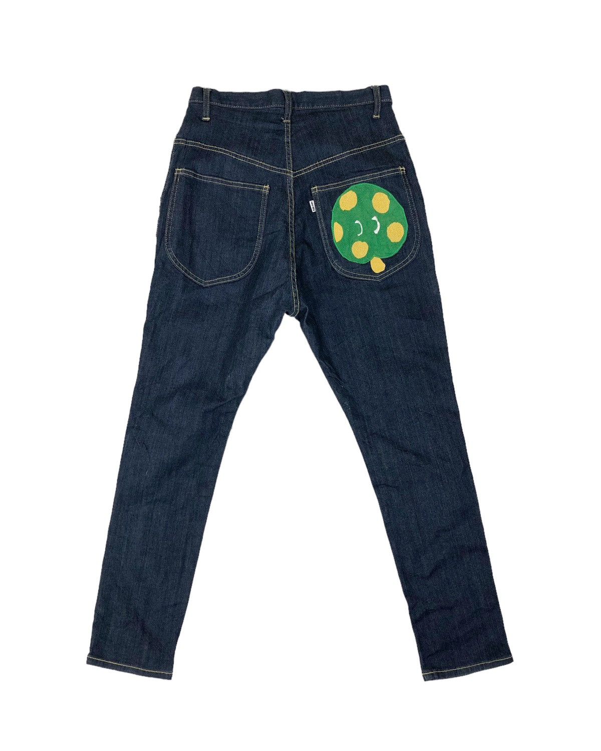Issey Miyake × Japanese Brand × Ne-Net Ne Net by ISSEY MIYAKE Green Cherry Pocket Design Jeans Size US 28 / EU 44 - 2 Thumbnail
